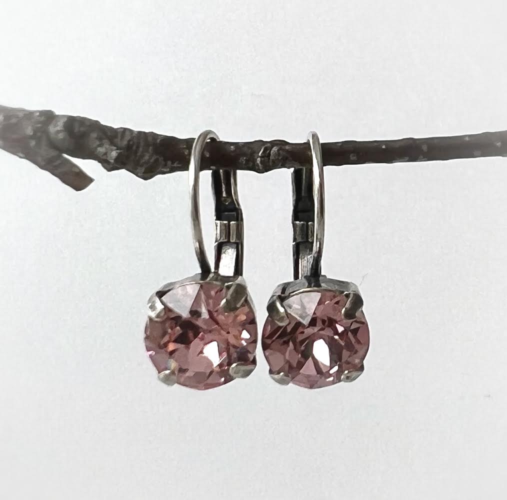 Swarovski Pink Gema Stud Earrings – Day's Jewelers