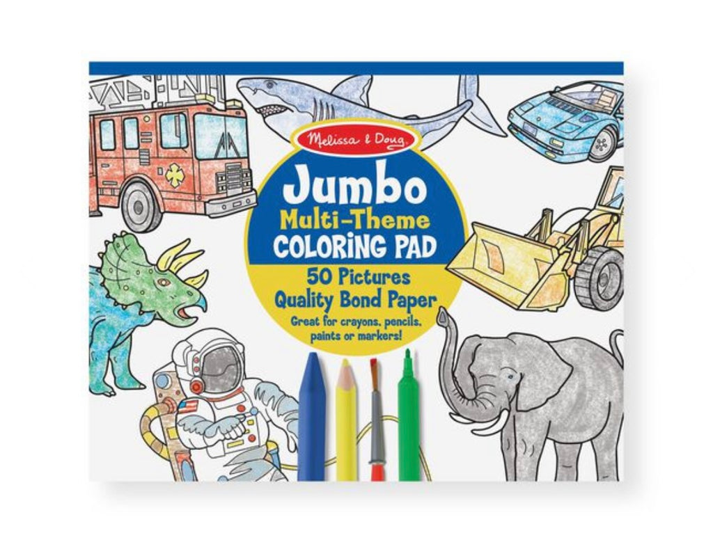 Jumbo Coloring Pads  Melissa and Doug Blue  