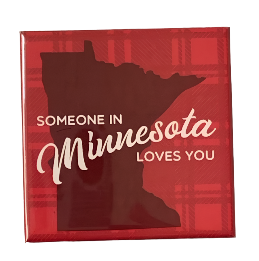 Someone in Minnesota Loves You Magnet  Vintage Studio   