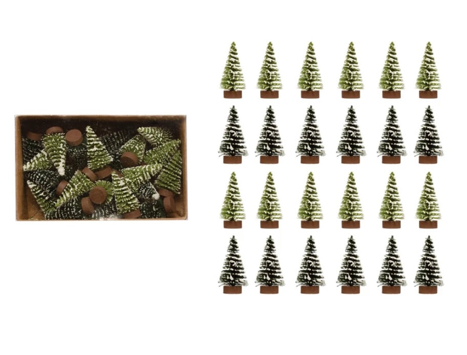 Mini Bottle Brush Trees Set  Creative Co-Op   