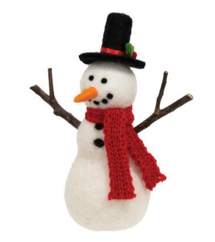 Felted Classic Snowman Ornament  Bright Ideas   