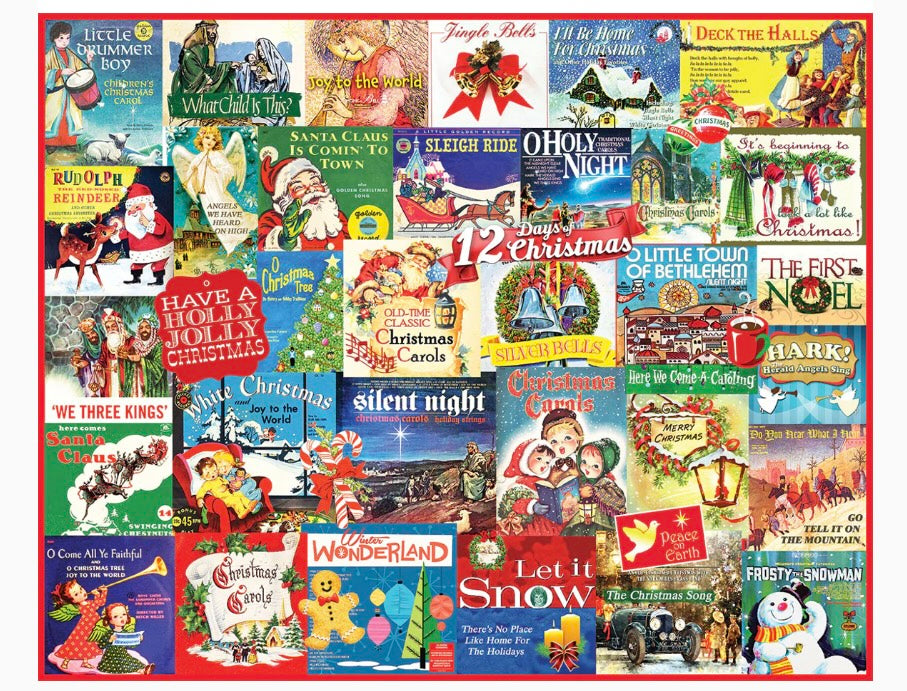Christmas Carols 1000 Piece Puzzle  White Mountain Puzzles   