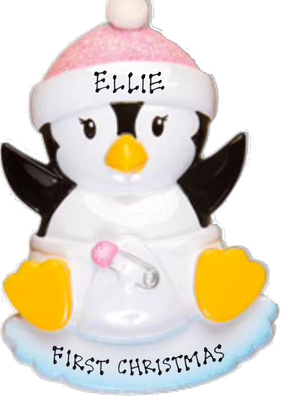 Baby Girl Penguin Ornament  Polar X   