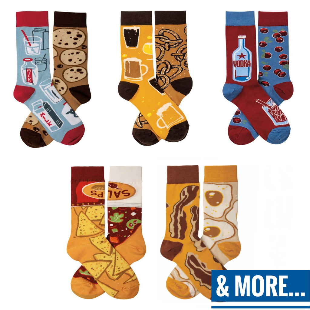 Favorite Food/Drink Combo Socks  Primitives by Kathy   