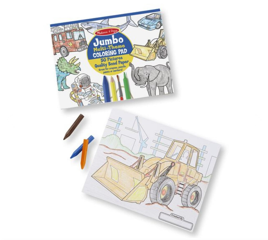 Jumbo Coloring Pads  Melissa and Doug   
