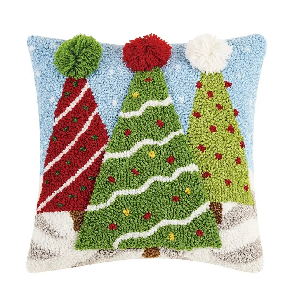 Holiday Pillows  Peking Christmas Trees  