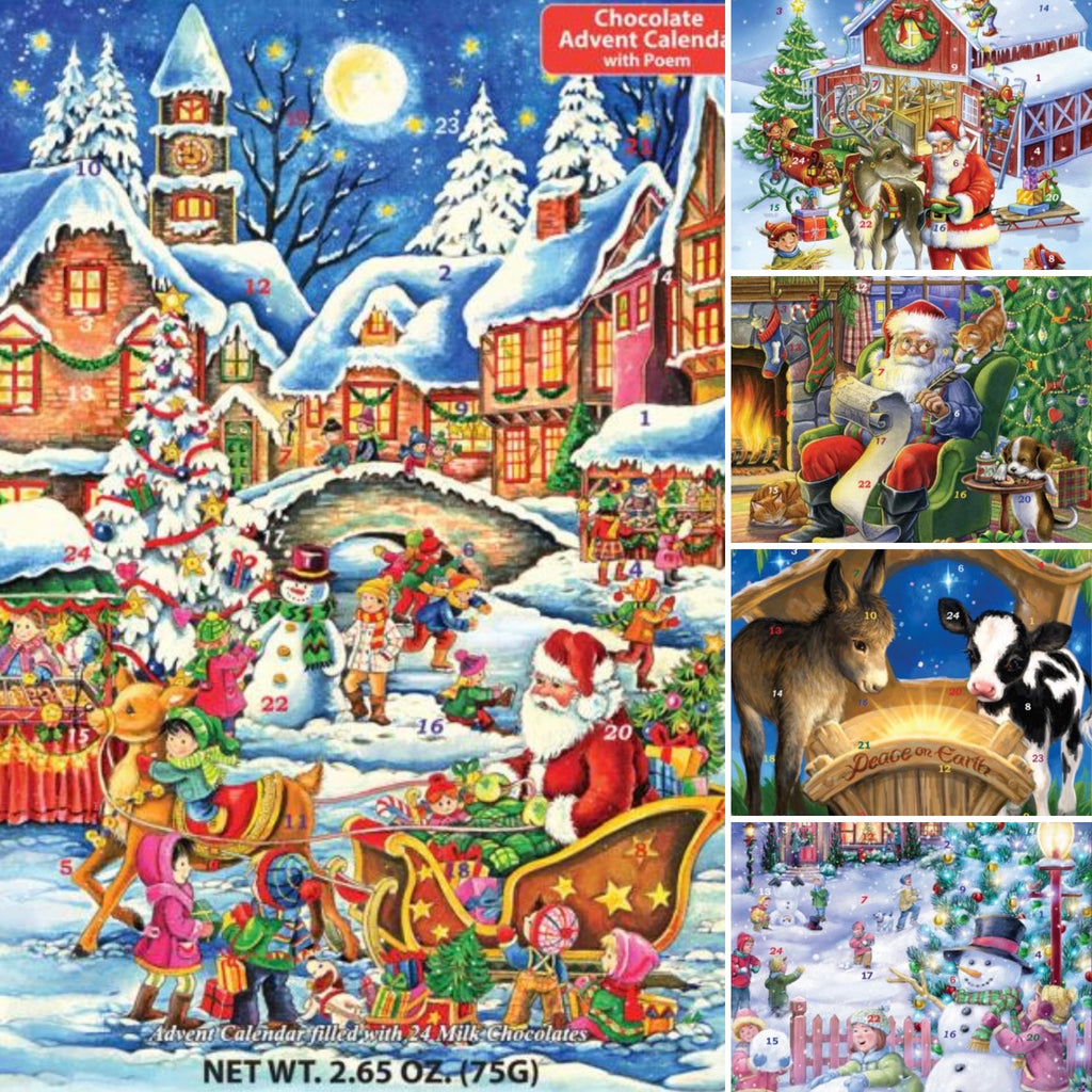 Chocolate Filled Advent Calendars  Vermont Christmas Company   