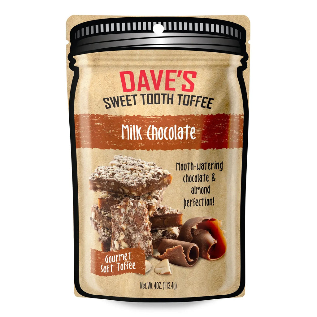 Dave’s Sweet Tooth Toffee  Dave’s Sweet Tooth Milk Chocolate  