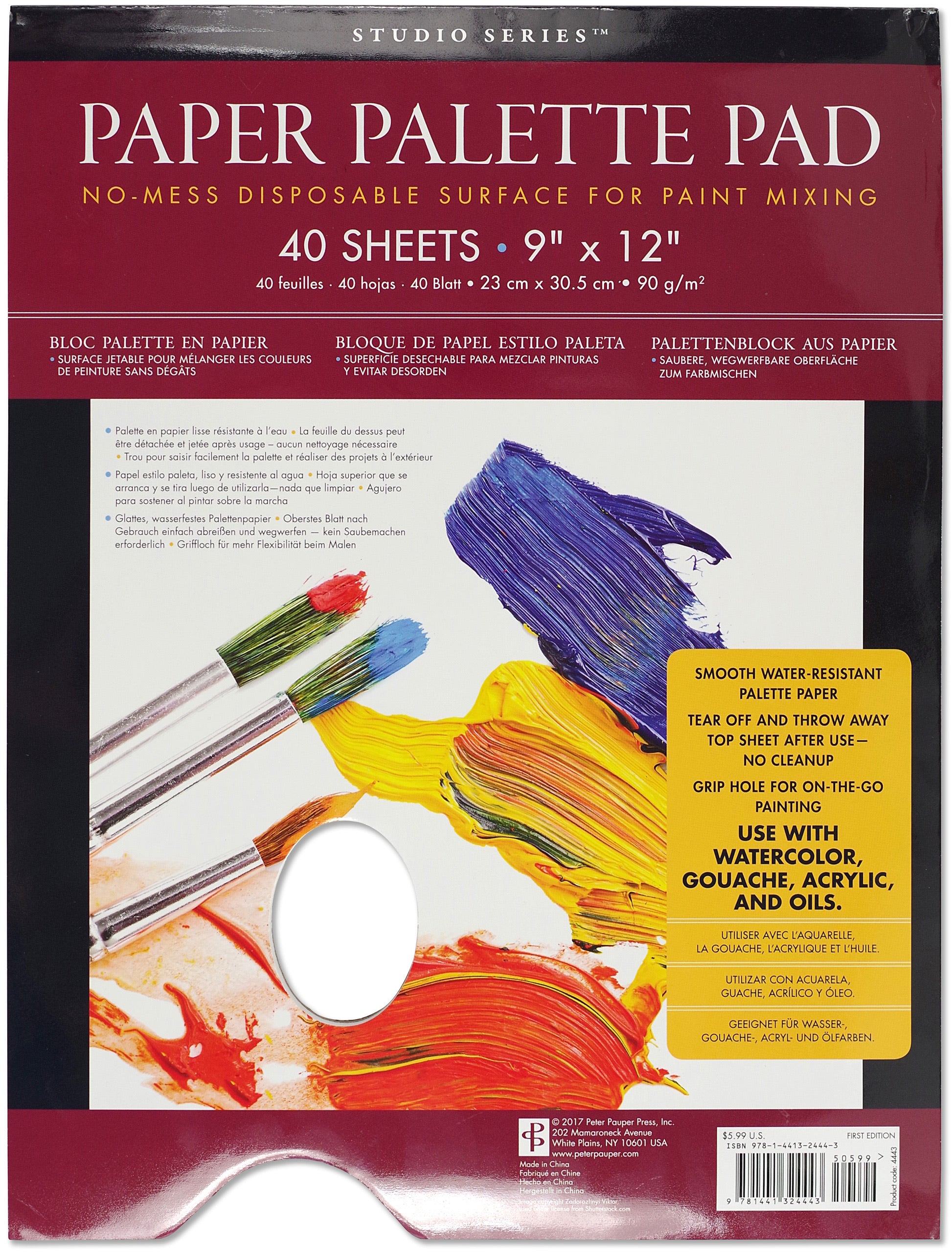 Tear-off Disposable Palette Paper Paint Palettes Pad - China Tear-off Paper,  Disposable Palette