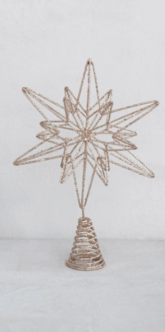 Mica Star Tree Topper  Creative Co-Op   