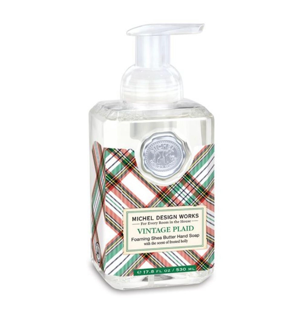 Holiday Foaming Soaps by Michel  Michel Vintage Plaid  