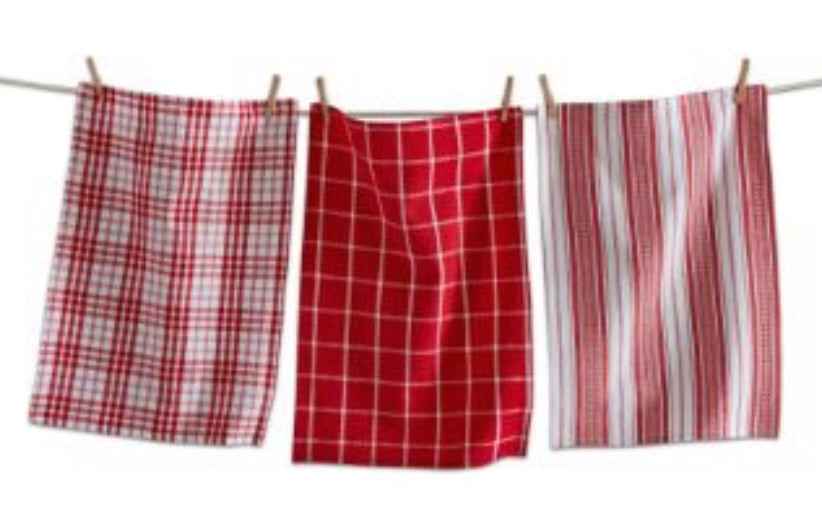 Merry Plaid Dish Towels  TAG   