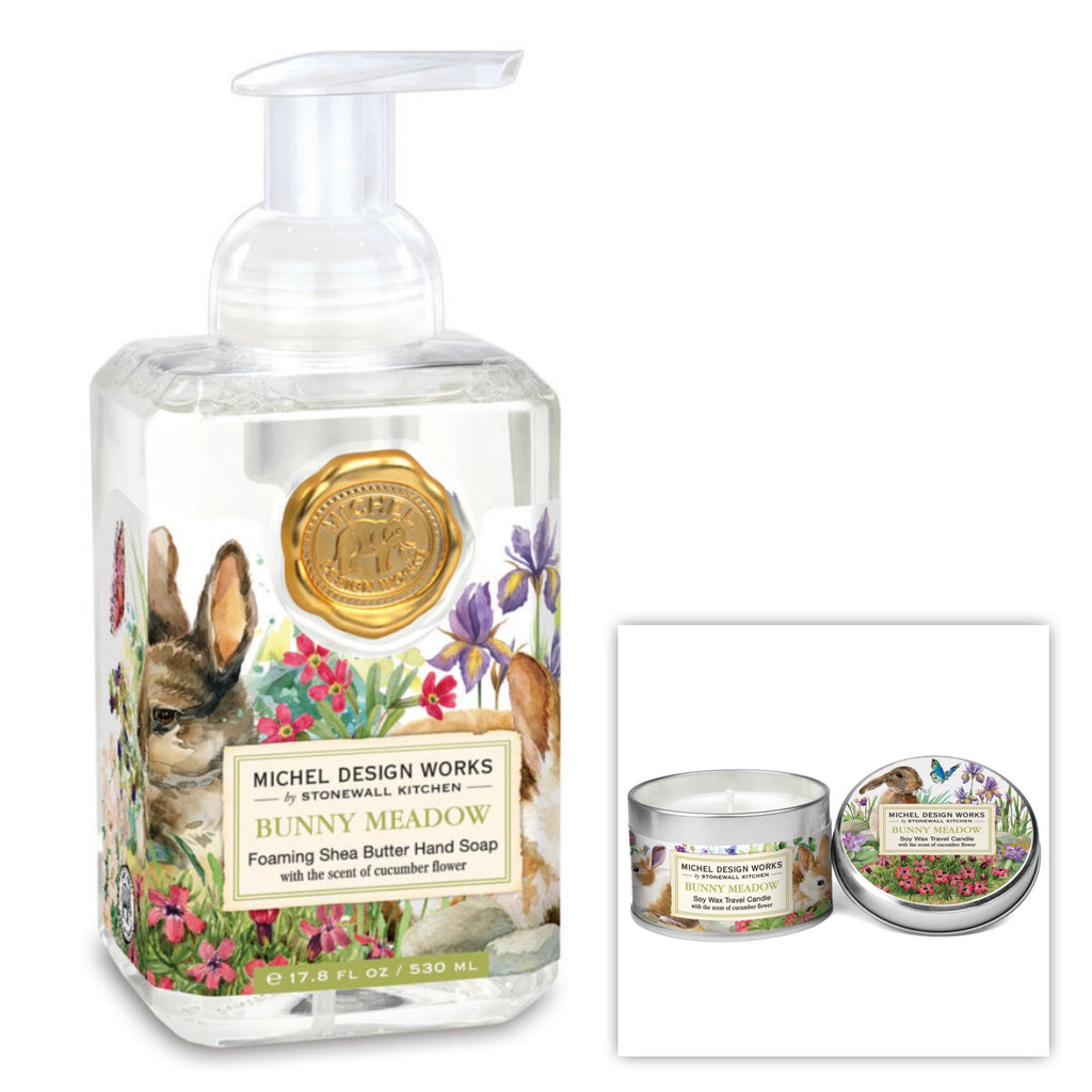 Bunny Meadow Hand Soap & Candle  Michel   