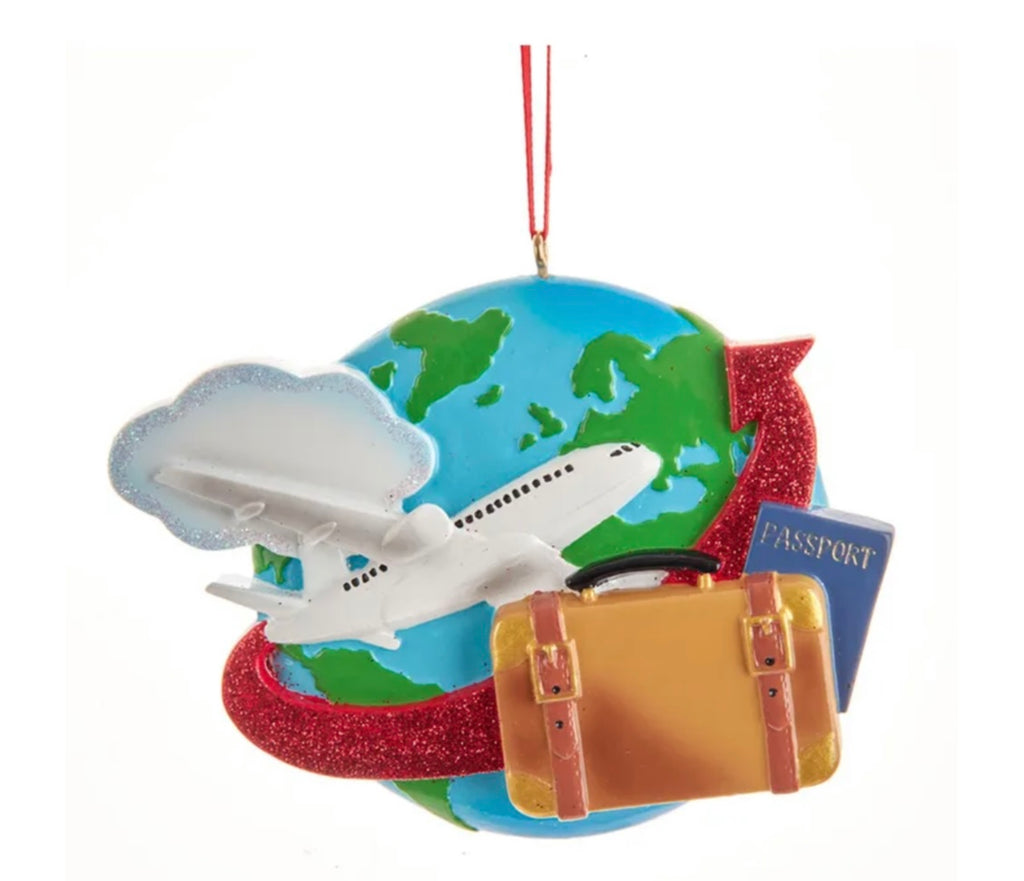 Travel Personalized Ornament  Kurt Adler   