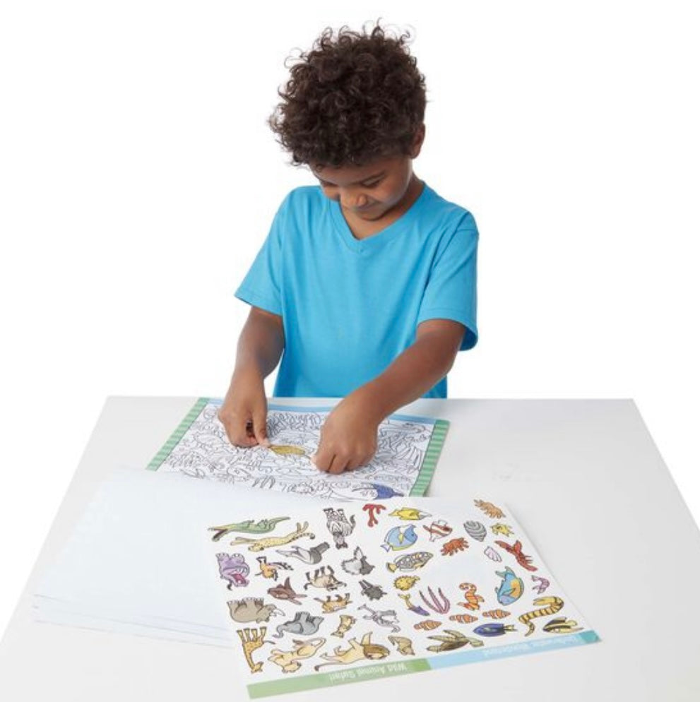 Seek & Find Sticker Pad-Animals  Melissa and Doug   