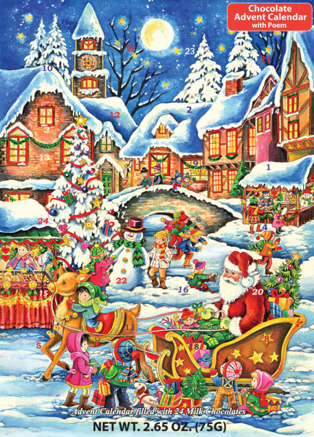 Chocolate Filled Advent Calendars  Vermont Christmas Company Santa’s Here  