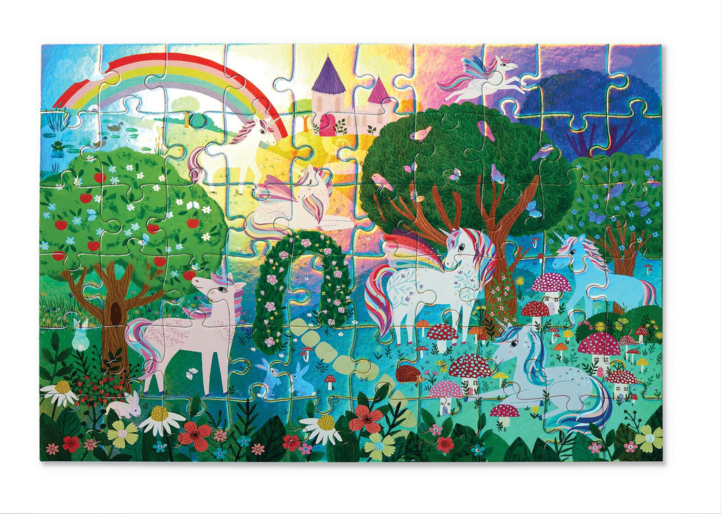 Sparkling Unicorn 60 piece Foil Puzzle  Crocodile Creek   