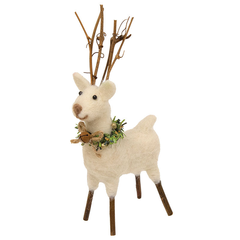 Felted White Reindeer Ornaments  Bright Ideas Small  