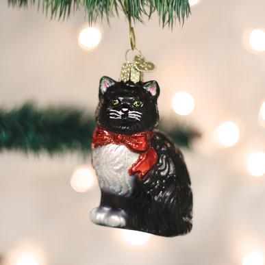 Tuxedo Kitty Ornament  Old World Christmas   