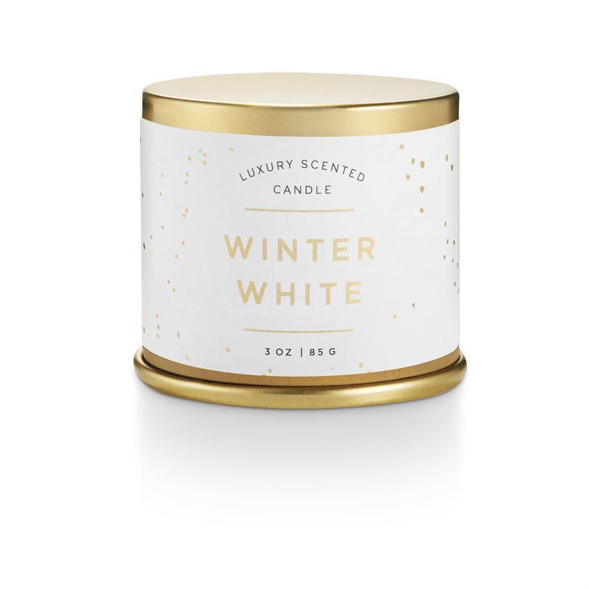 Winter White Candles and Diffuser  Illume Small Tin  